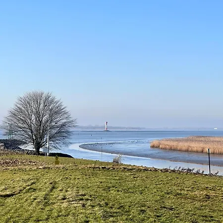 Reetdachkate Am Deich * Seester